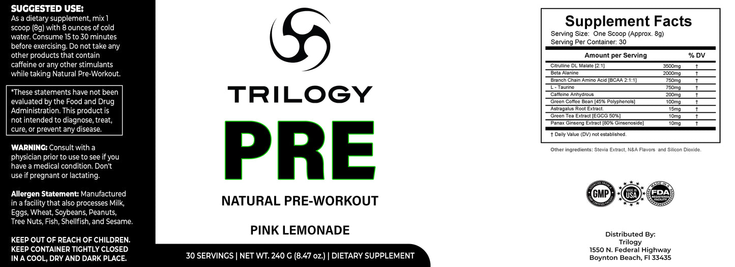 Natural Pre-Workout